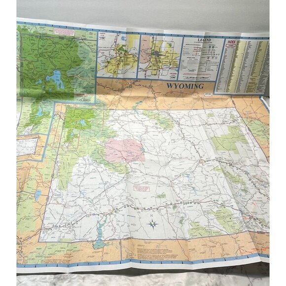 Colorado Wyoming State Map Transportation Travel Highway Map 2018 AAA - Picture 8 of 12